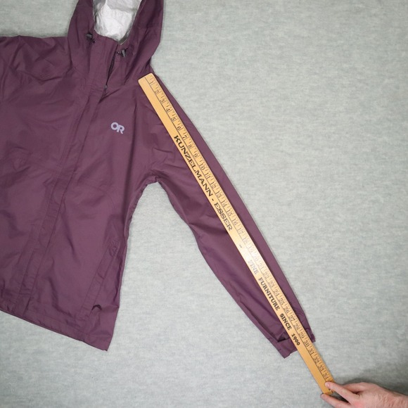 Outdoor Research Apollo Rain Jacket Women's Small Purple Waterproof Hooded Shell - Picture 8 of 9
